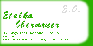 etelka obernauer business card